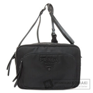 Prada camera bag braided shoulder strap Black
